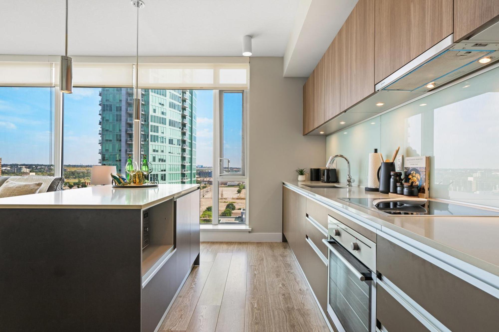 Modern Suite Calgary Downtown 5 Min Walk Stampede ภายนอก รูปภาพ